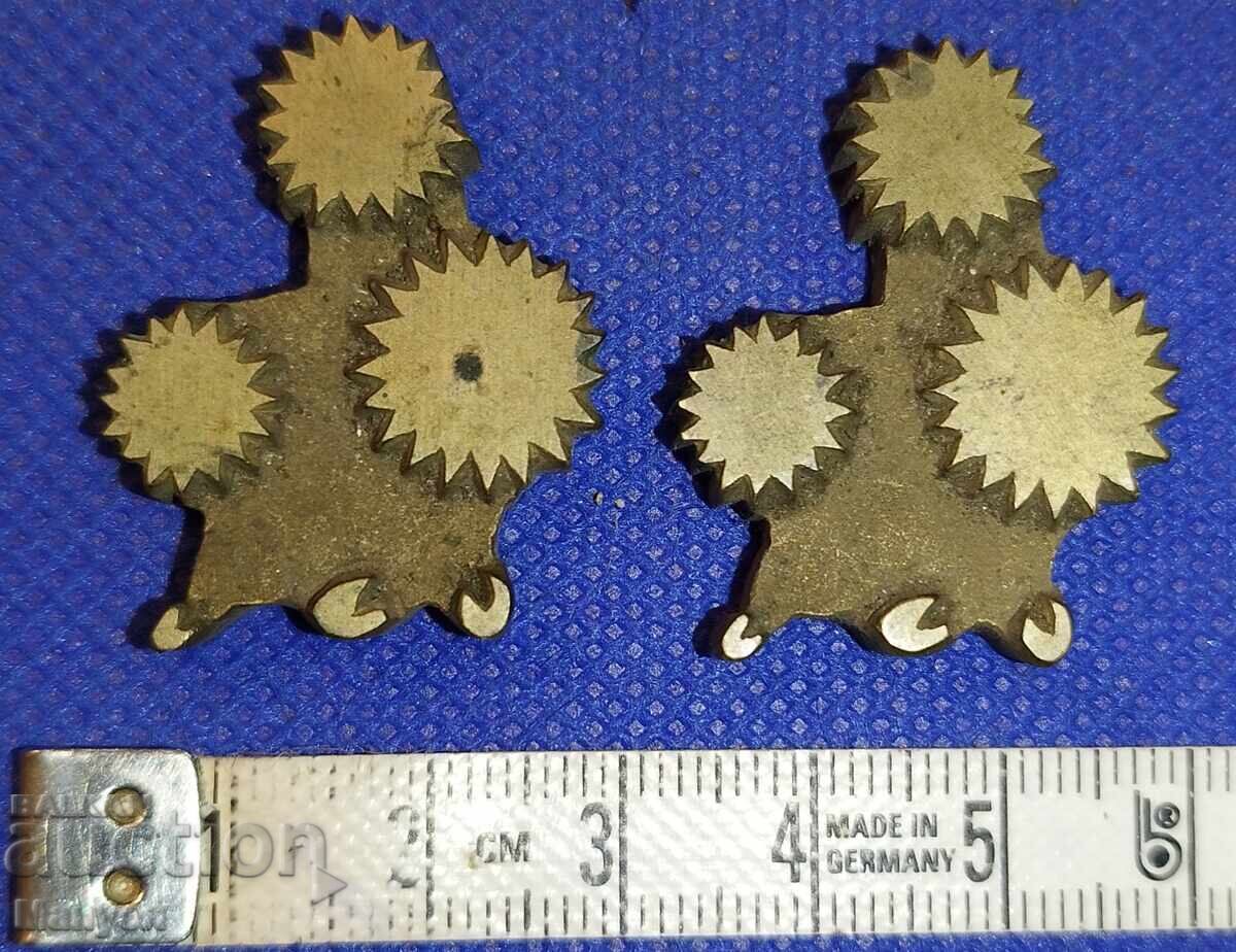 Παλιά μπρούτζινη πλάκα τυπογραφείου, βιβλιοδεσία Βασίλειο Βουλγαρίας με τιμή 39.90 BGN | € 20.40