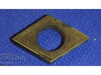 Placă de tipar veche din bronz, legătorie Regatul Bulgariei