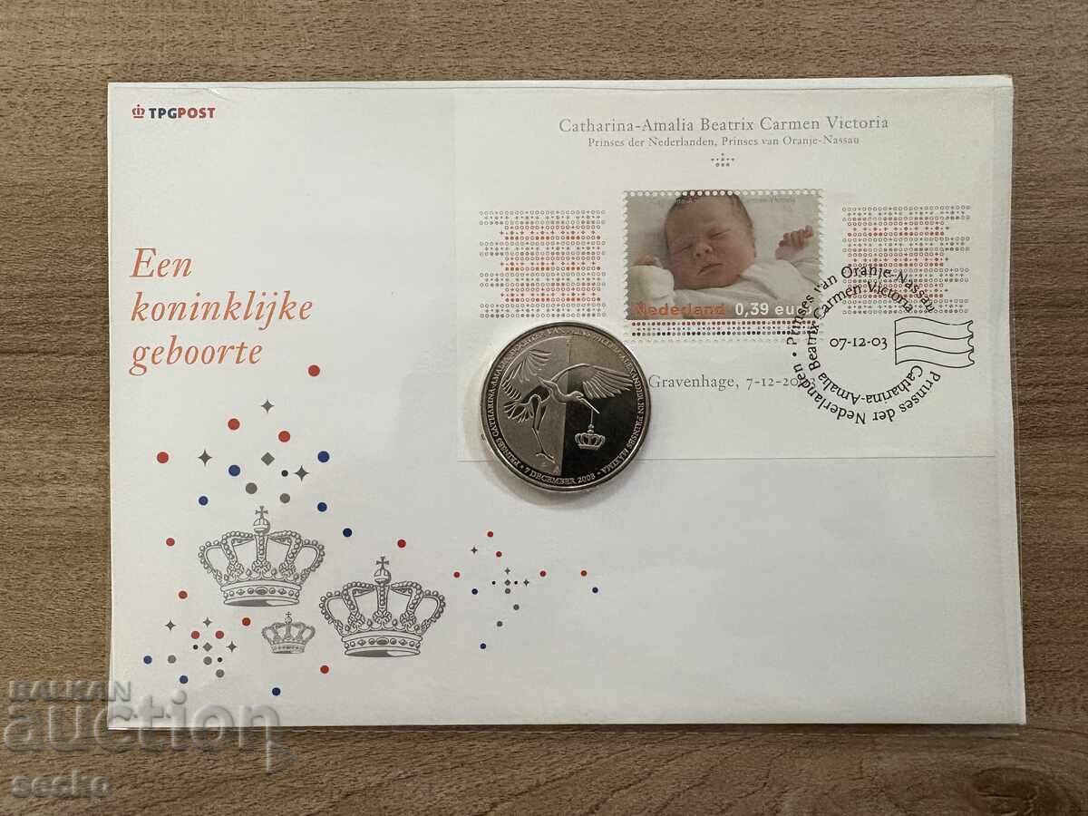 Ολλανδία - Πλακέτα + Φάκελος με γραμματόσημο (μπλοκ) (2003) Ολλανδία - Πλακέτα + Φάκελος με γραμματόσημο (μπλοκ) (2003)