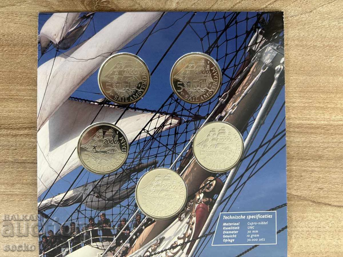Delivery of Netherlands - Set of 5 coins of 5 florins (2000) - Souvenir