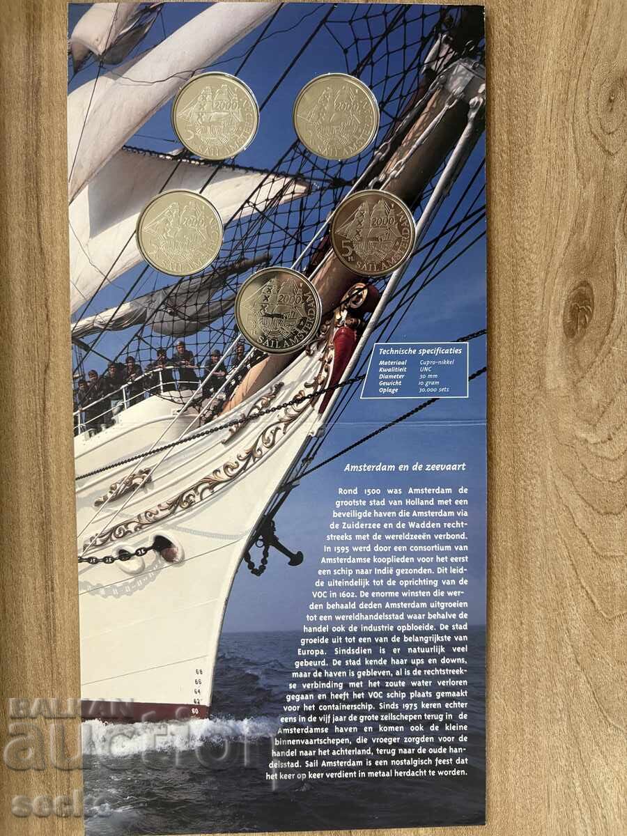 Netherlands - Set of 5 coins of 5 florins (2000) - Souvenir - 5