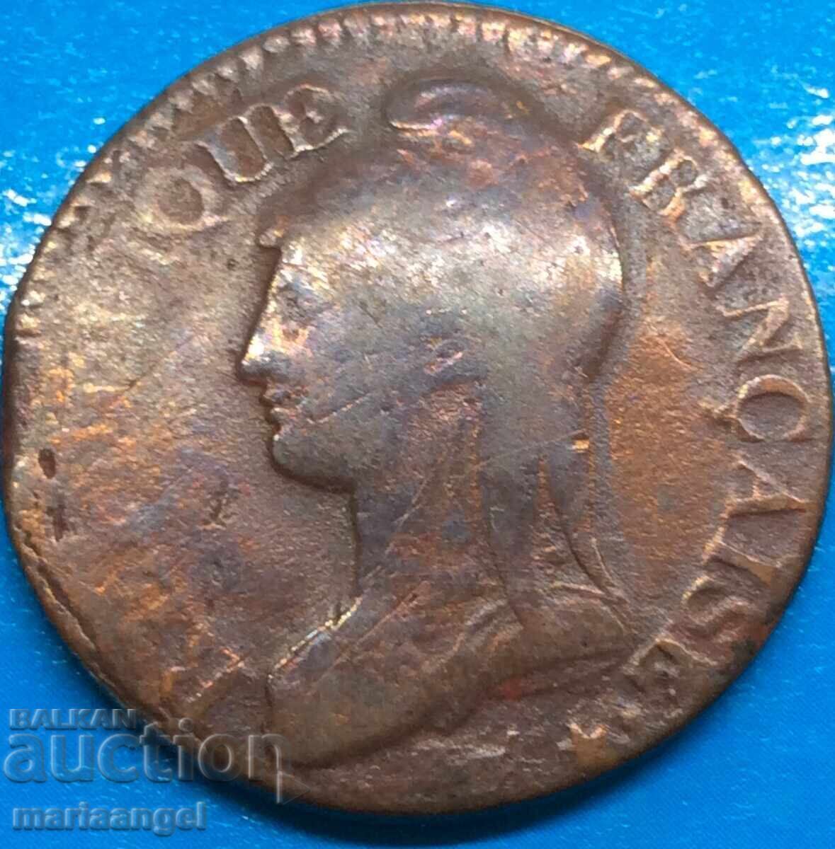 Franța 5 centimes 1799 LAN 8 Franța Consulatul lui Napoleon - 6