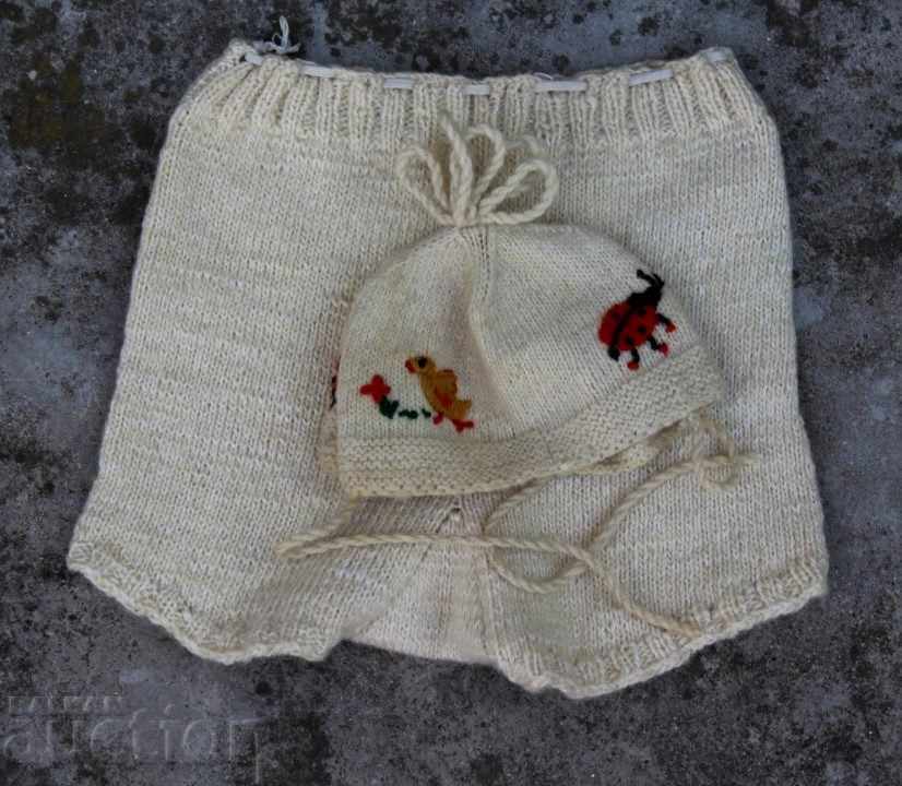 . ROYAL KIDS BEBE SET PĂLĂRIE PANTALONI KNIT