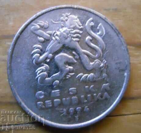 5 крони 1994 г. - Чехия с цена 1.00 лв. | € 0.51 5 крони 1994 г. - Чехия с цена 1.00 лв. | € 0.51