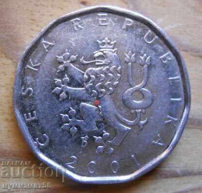 2 крони 2001 г. - Чехия с цена € 0.30 | 0.59 лв.