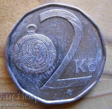 2 крони 2001 г. - Чехия 2 крони 2001 г. - Чехия