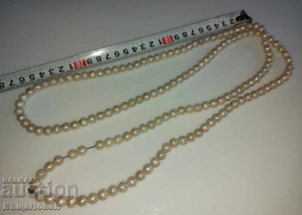 . KINGDOM OF BULGARIA LARGE NECKLACE NECKLACE IMITATION PEARL - 5