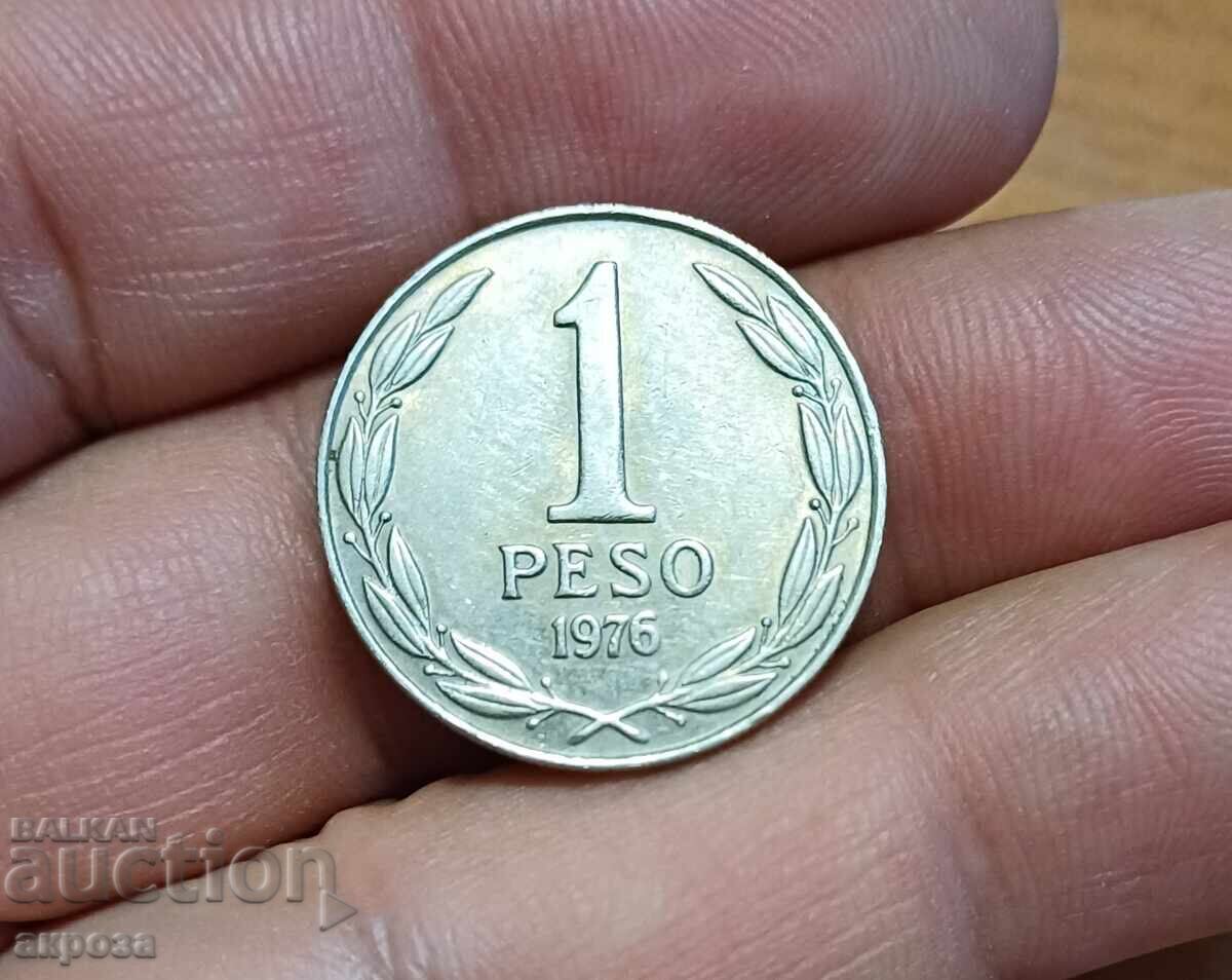 1 πέσο Χιλής 1976 μη κυκλοφορημένο με τιμή 3.20 BGN | € 1.64 1 πέσο Χιλής 1976 μη κυκλοφορημένο με τιμή 3.20 BGN | € 1.64