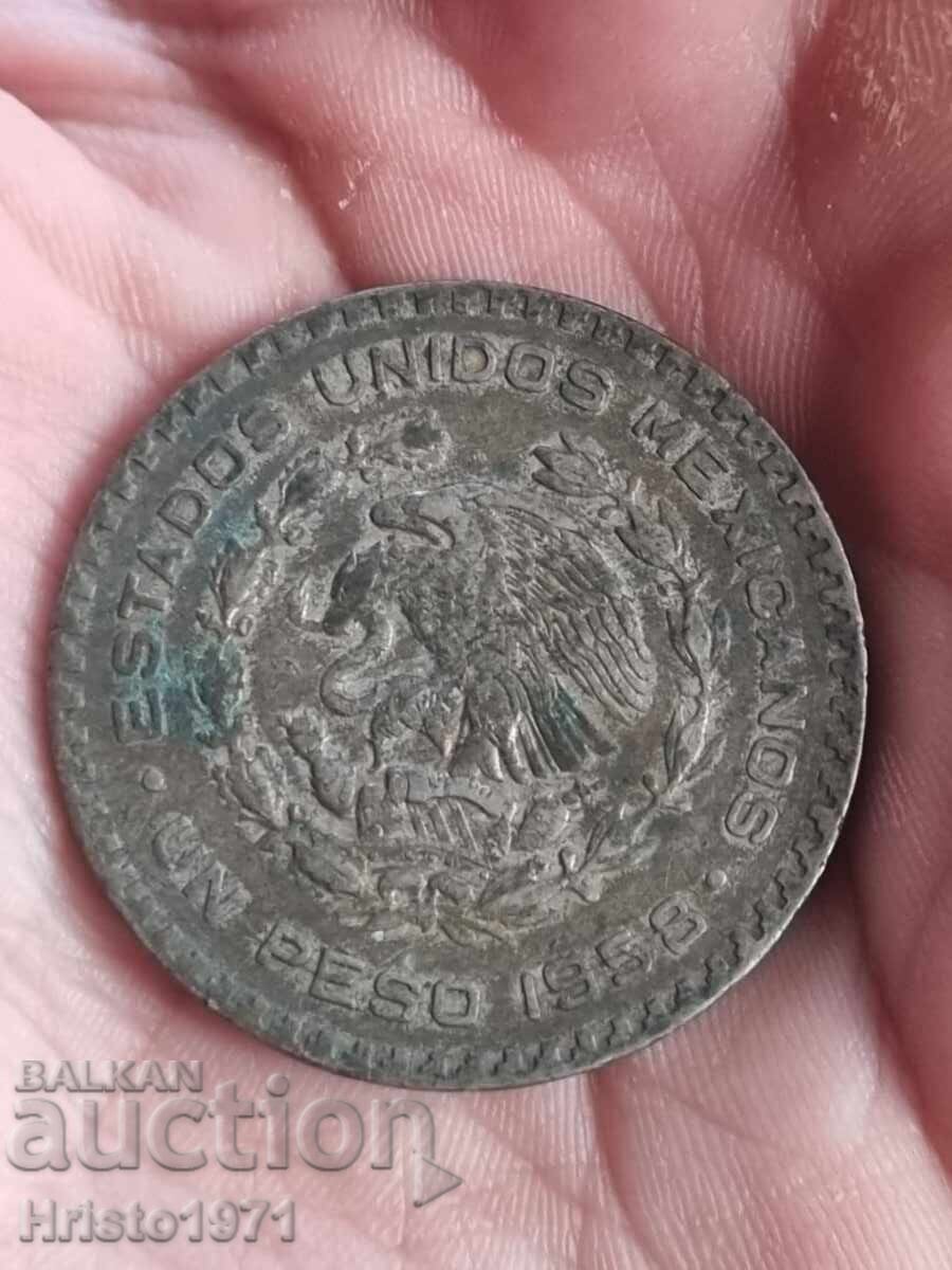 1 peso 1958