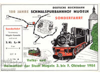 1984 ГДР. Железопътни линии- Локомотиви и пътнически влакове