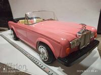 Mașină de jucărie veche 1/10 ZIMA Rolls-Royce roz rar uriaș