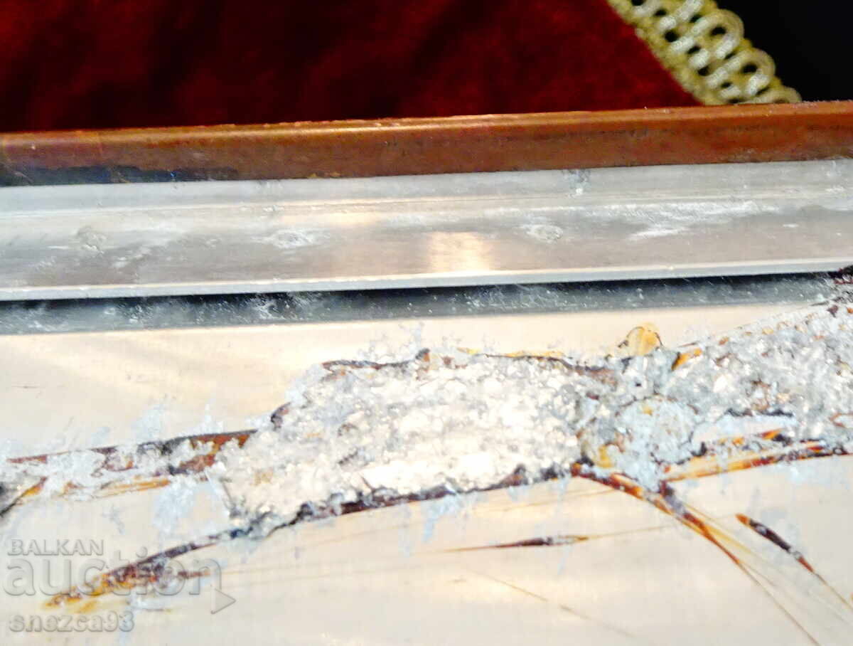 Copper panel, copper painting Lion Hunt, Max Le Verrier - 7