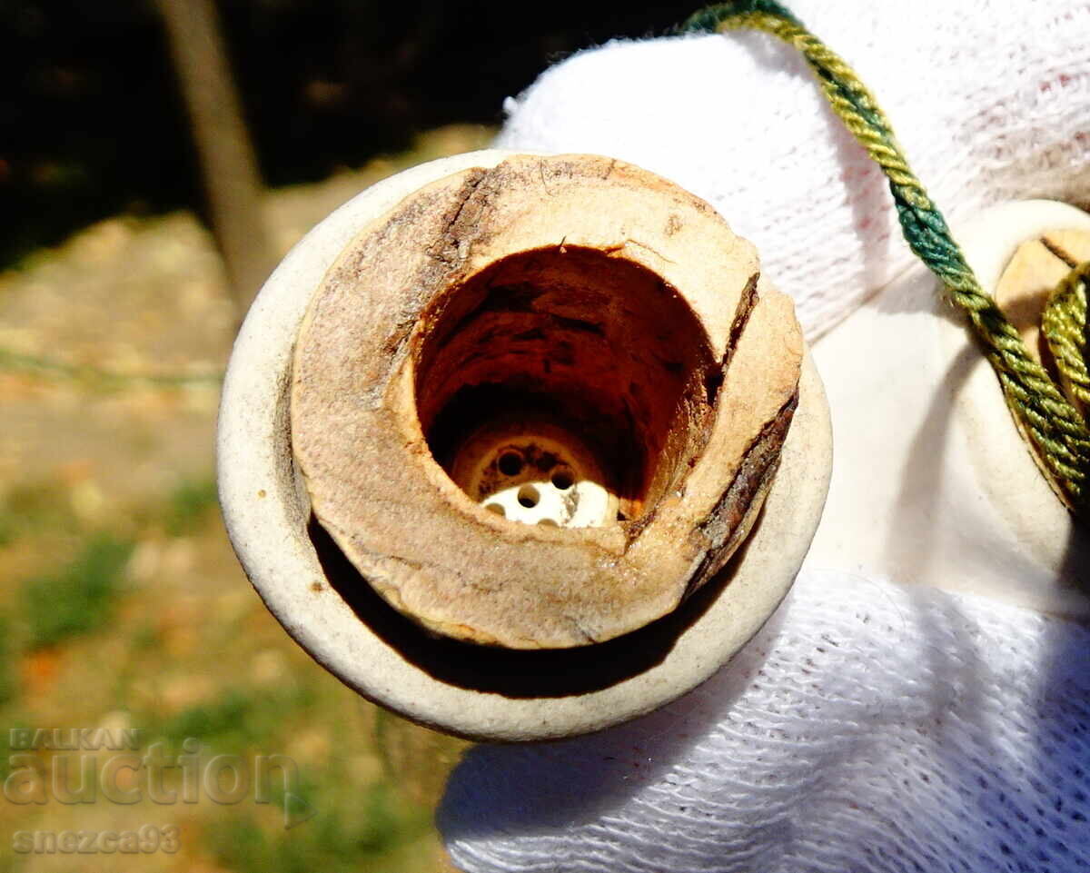 Тиролска порцеланова лула,ловна картина Елен. - 7