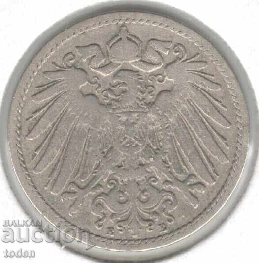 Germany 10 Pfennig 1896 E KM# 12 Wilhelm II small shield with price 3.50 BGN | € 1.79