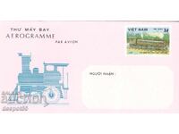 1983. Виетнам. Парни локомотиви. Аерограма.