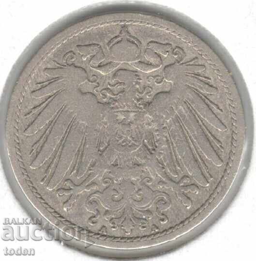Germany 10 Pfennig 1893 A KM# 12 Wilhelm II Small Shield with price 3.00 BGN | € 1.53