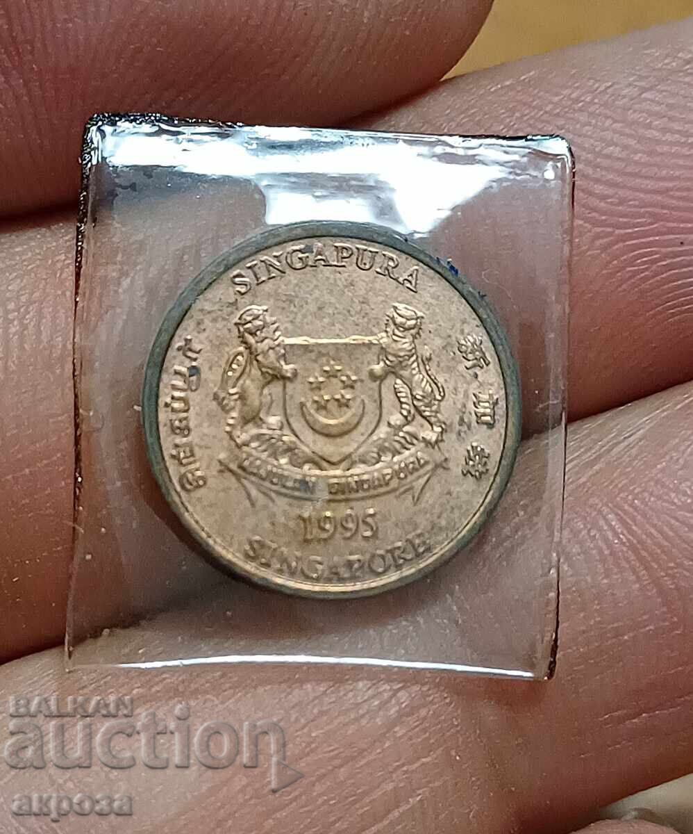 1 цент Сингапур 1995 нециркулирали с цена 2.50 лв. | € 1.28