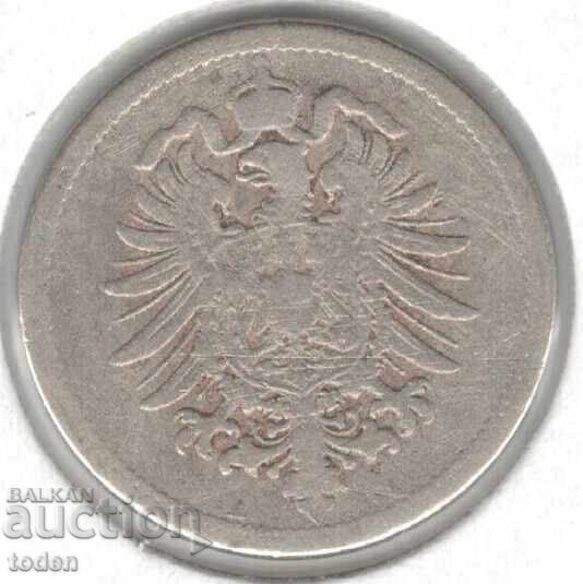 Germany-10 Pfennig-1875 A-KM# 4-Wilhelm I-large shield с цена 3.50 лв. | € 1.79