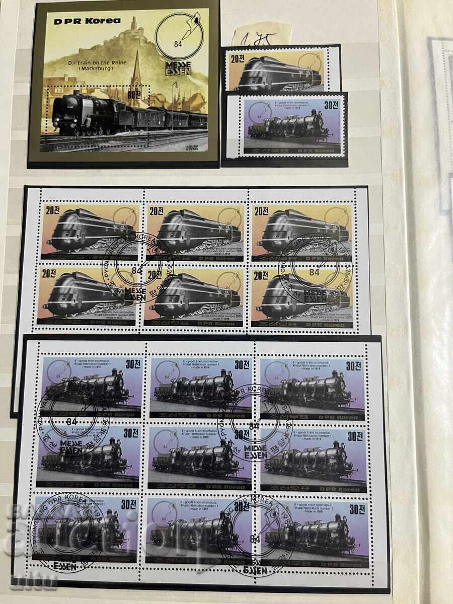 Livrarea Coreea de Nord - Anii '80 - album de 8 foi (16 pag.)