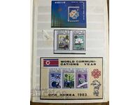 Βόρεια Κορέα - 80's - άλμπουμ 8 φύλλων (16 σελ.)