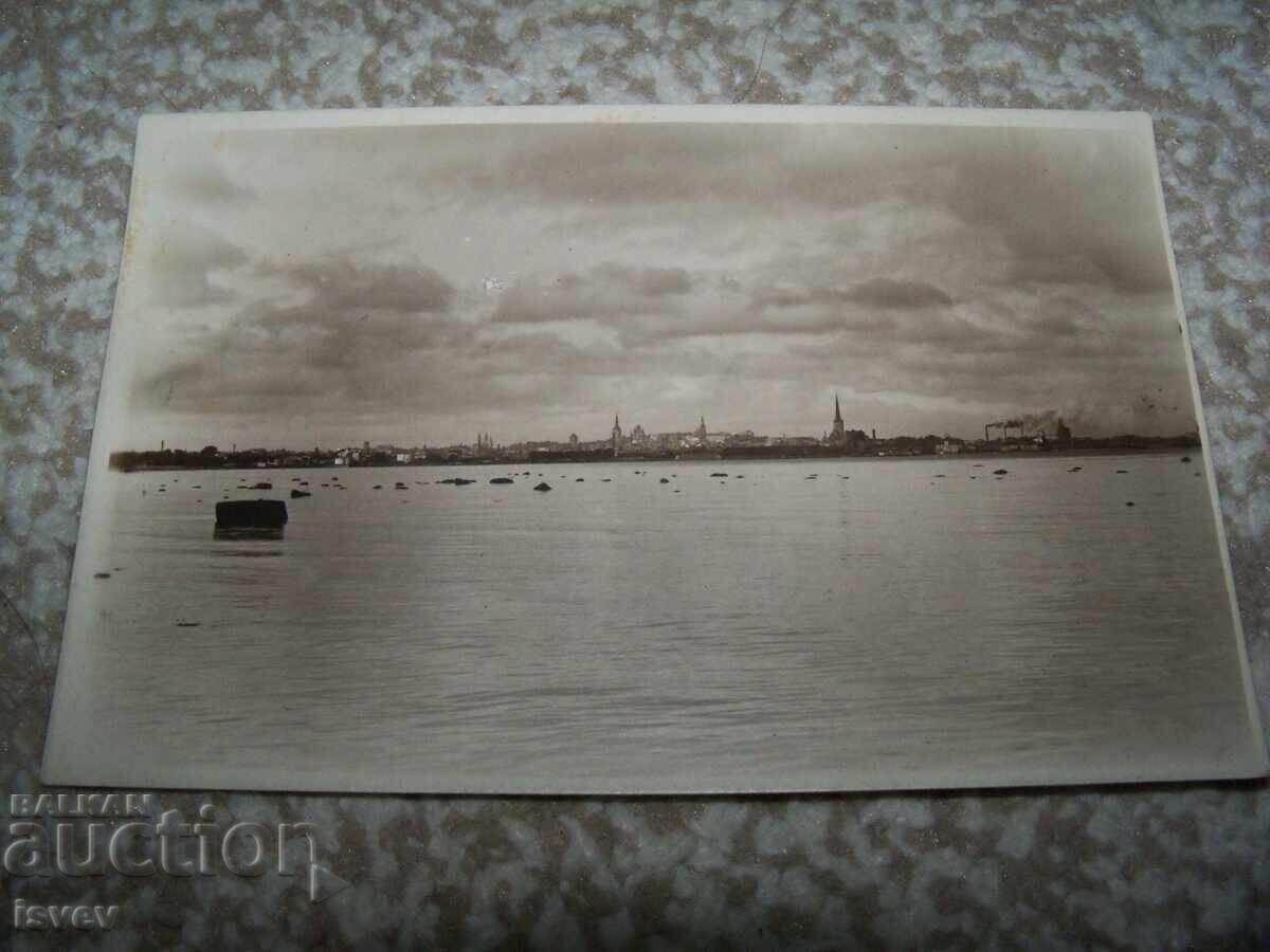 Стара пощенска картичка с изглед към град Талин 1931г.