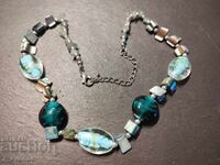 Colier - pietre naturale și efecte Murano, 18.08.25