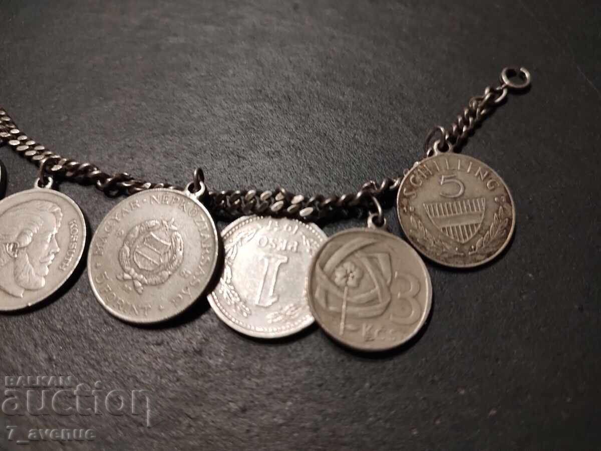 Auction  Necklace with pendants, Old jewelry, for repair, 18.08.25