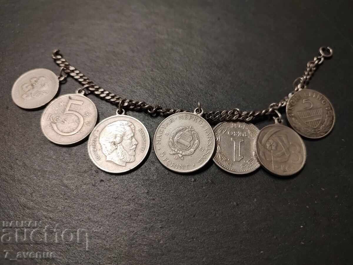 Necklace with pendants, Old jewelry, for repair, 18.08.25