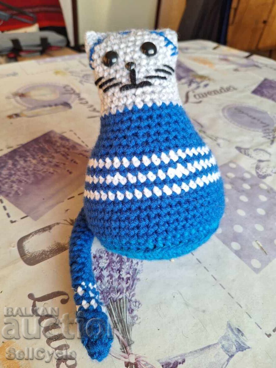 ✅ HAND-KNITTED TOY CAT ❗