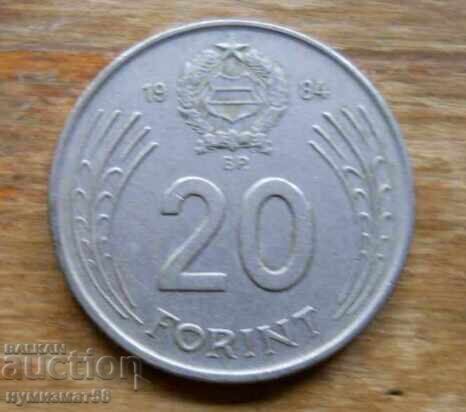20 forints 1984 - Hungary 20 forints 1984 - Hungary