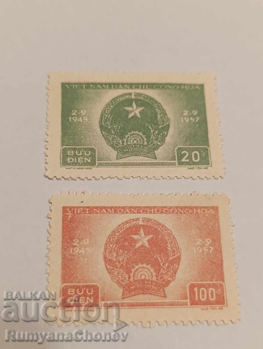 Timbre poștale Vietnam 1957