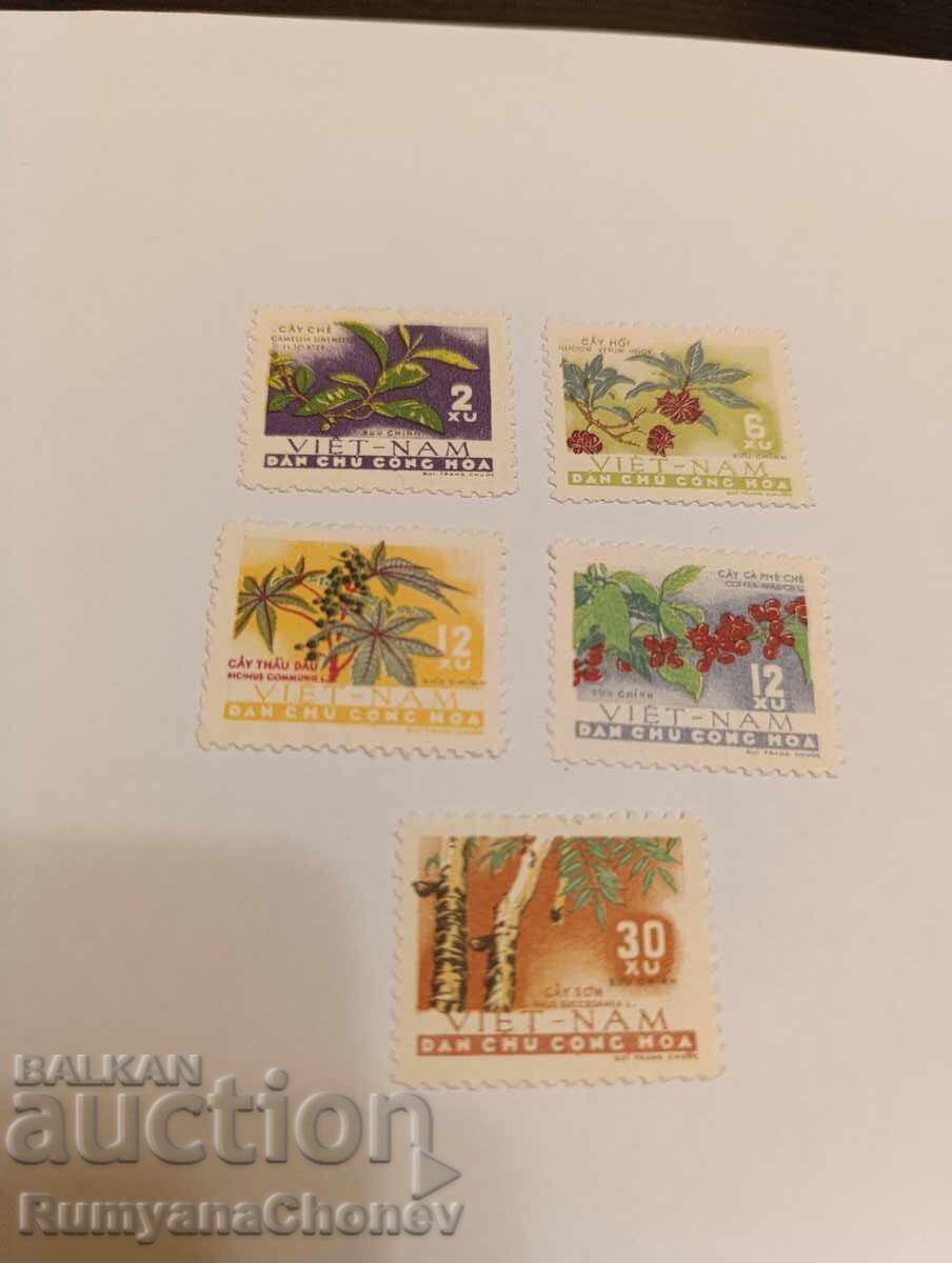 timbre poștale Vietnam 1962