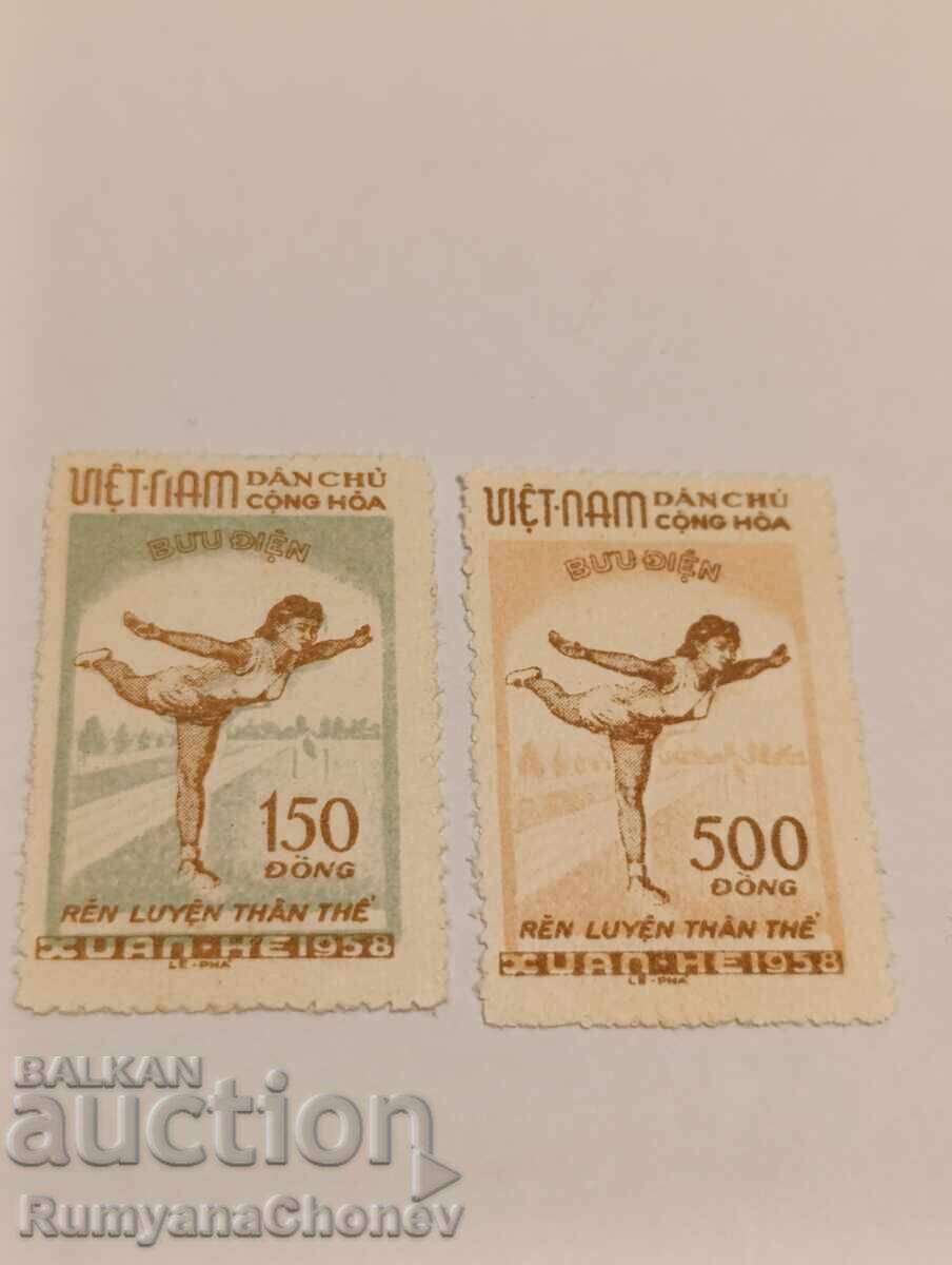 Timbre poștale Vietnam 1958