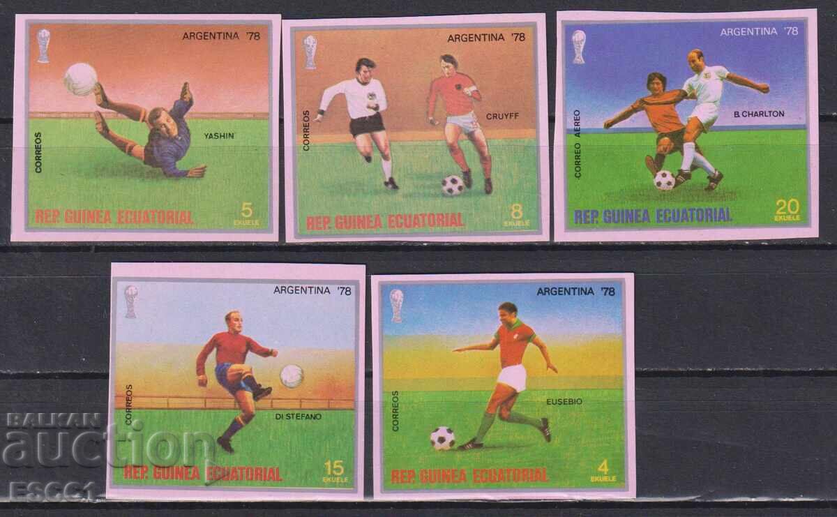 Чисти марки СП по Футбол Аржентина 1978 Екваториална Гвинея Чисти марки СП по Футбол Аржентина 1978 Екваториална Гвинея