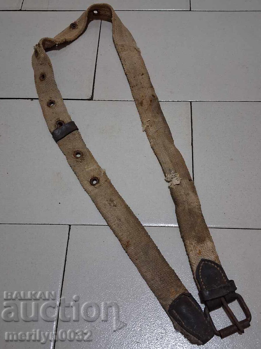 WW2 Bulgarian Kingdom Soldier's Labor/Combat Belt - 7 WW2 Bulgarian Kingdom Soldier's Labor/Combat Belt - 7