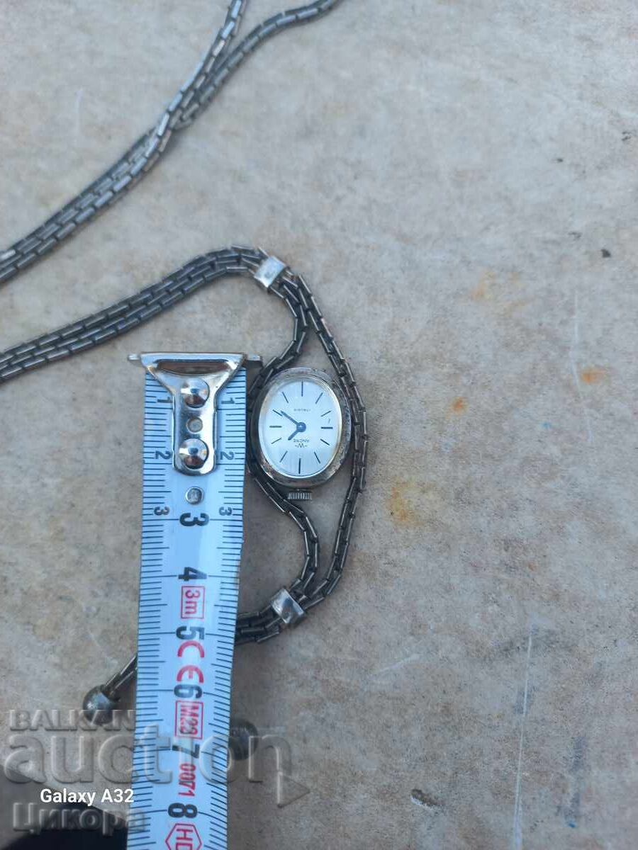 Auction  LADIES MECHANICAL WATCH ANCRE 17 rubies NECKLACE