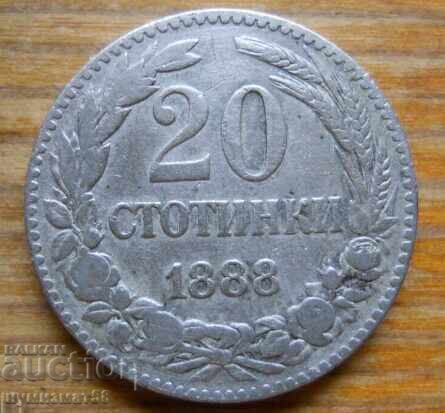 20 Stotinki 1888 - Bulgaria