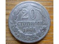20 Stotinki 1888 - Bulgaria