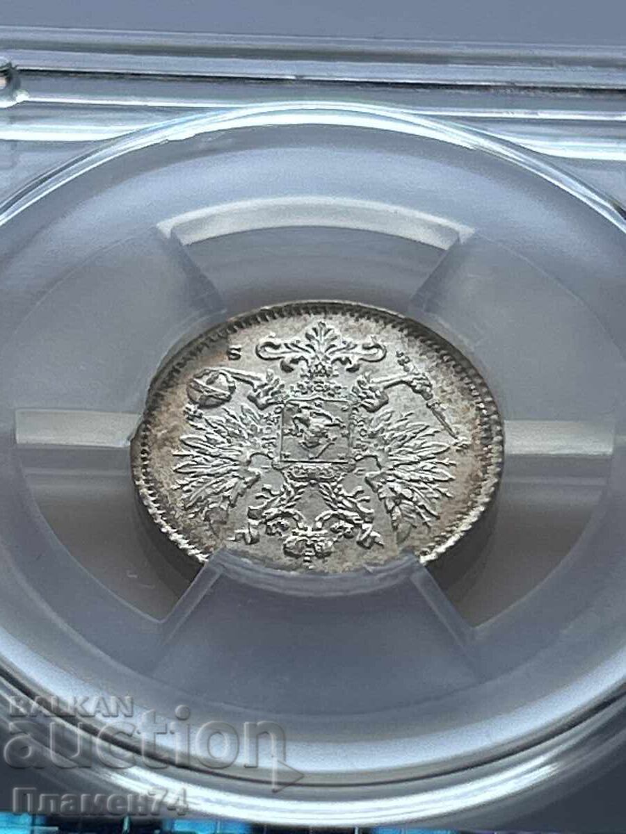 25 пенни 1916 S MS66 Финландия - 6