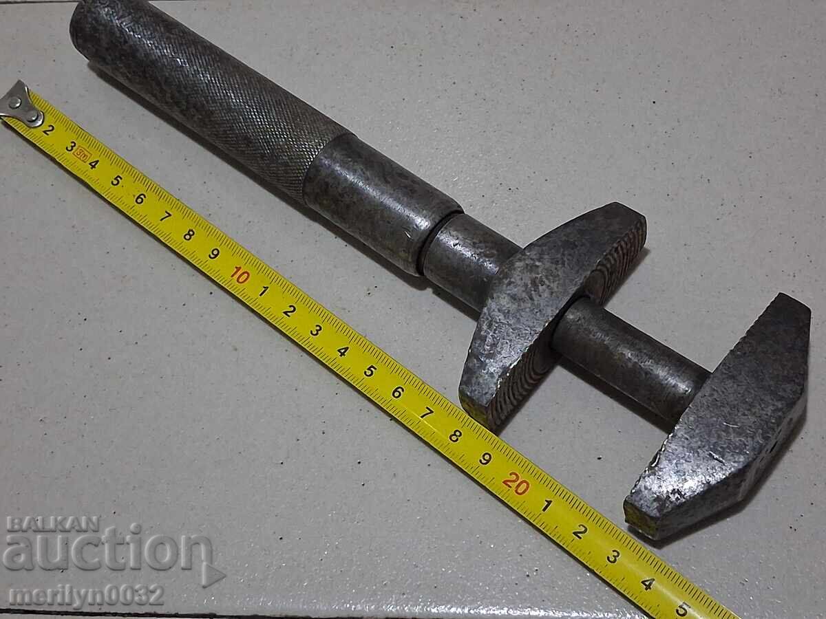 Old adjustable wrench from a car Warsaw or Polski Fiat - 5 Old adjustable wrench from a car Warsaw or Polski Fiat - 5