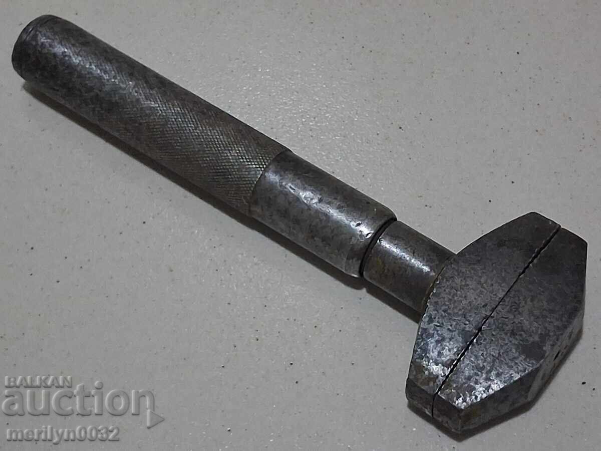 Old adjustable wrench from a car Warsaw or Polski Fiat Old adjustable wrench from a car Warsaw or Polski Fiat