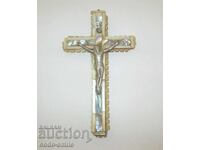 Cruce religioasă mare, veche, sidef și lemn, Ierusalim