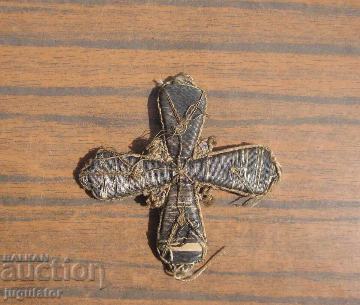 Rusia Țaristă Imperiul Rus cruce veche cu fir de argint cu preț € 25.00 | 48.90 BGN