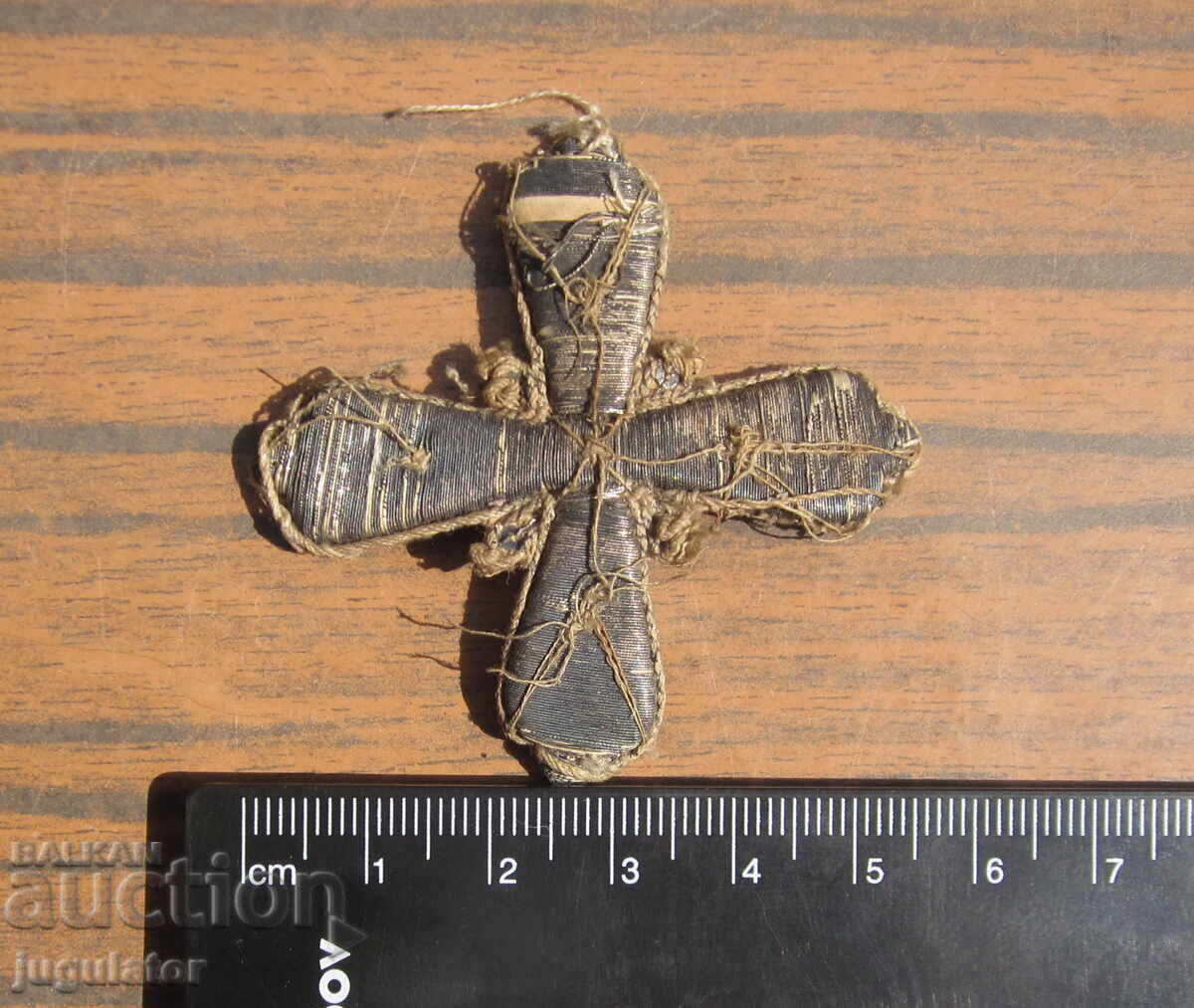 Rusia Țaristă Imperiul Rus cruce veche cu fir de argint - 7