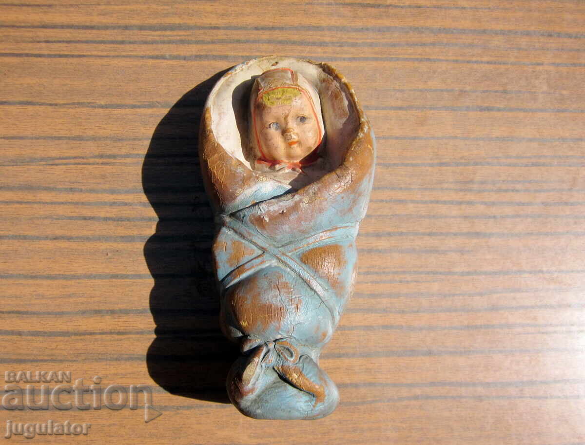 Царство България старинна гумена детска играчка кукла бебе с цена 30.00 лв. | € 15.34 Царство България старинна гумена детска играчка кукла бебе с цена 30.00 лв. | € 15.34