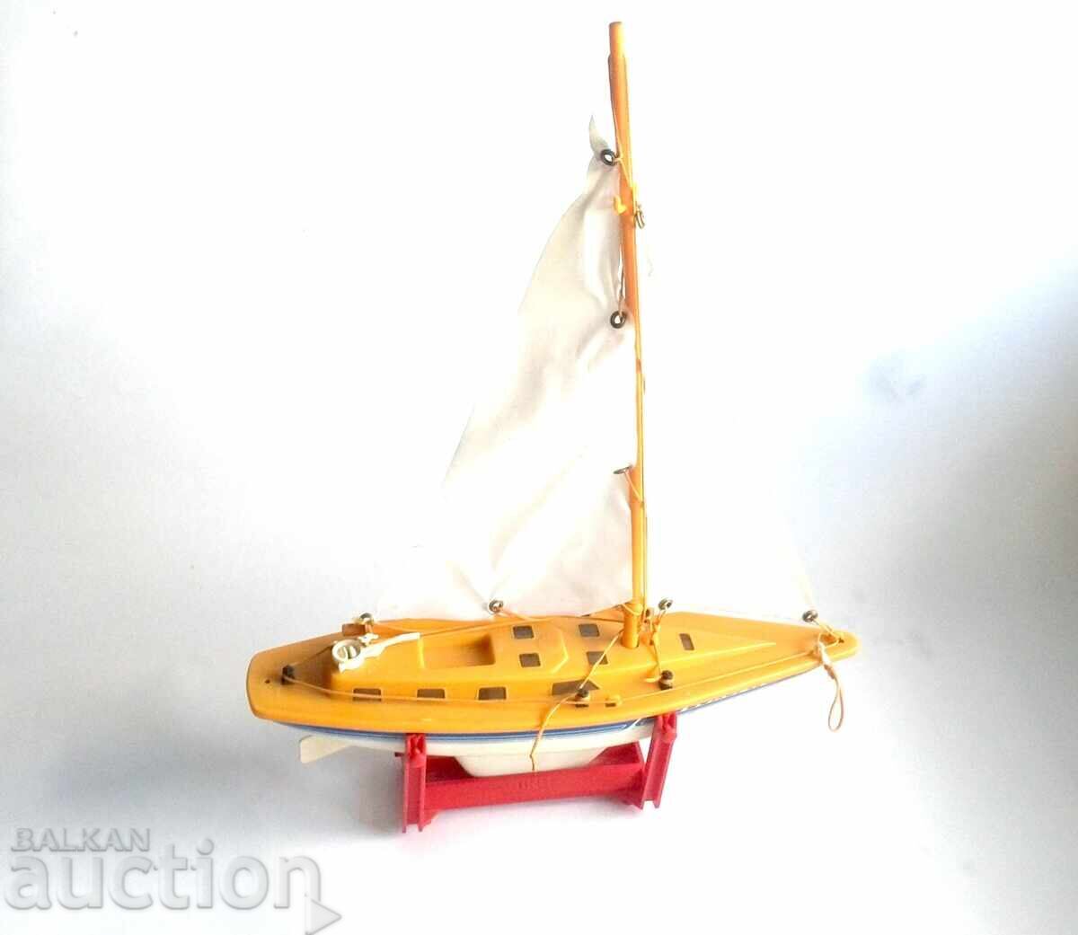 Yellow Plastic Sailboat Siku Europa - Made in Germany