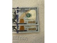 2броя 100 долара САЩ
