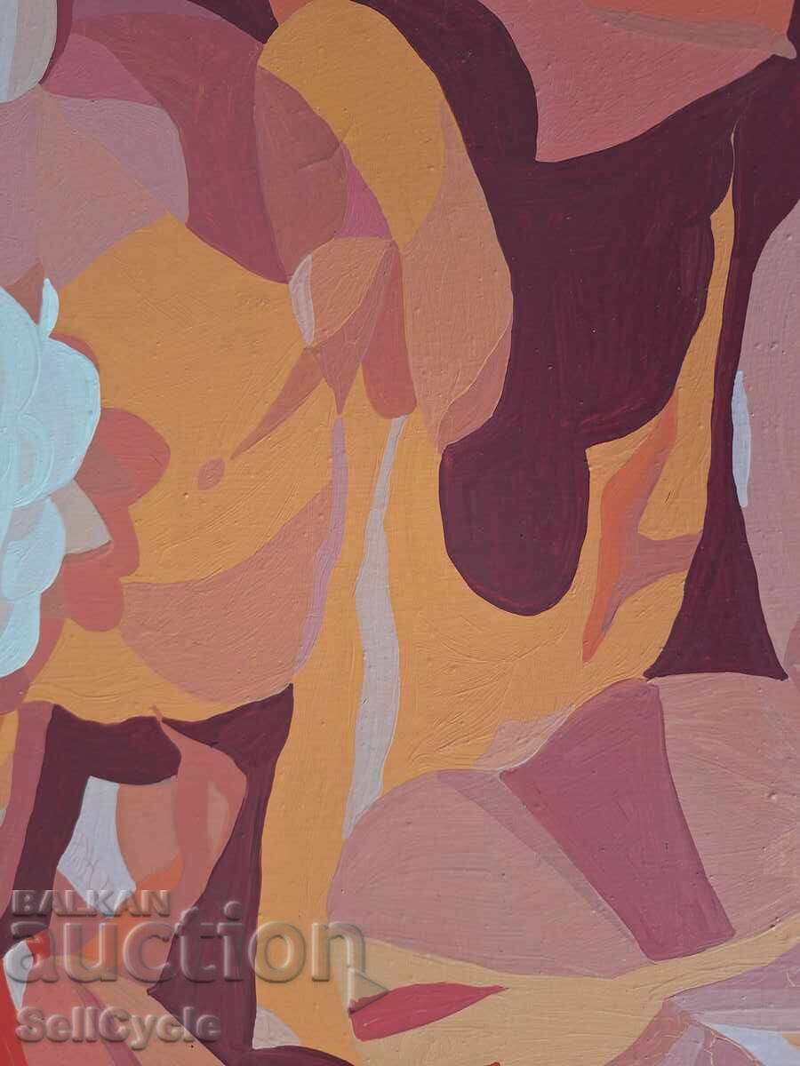 ✅ΕΛΑΙΟΓΡΑΦΙΑ - ΚΡΙΝΟΣ ΣΕ ΡΟΖ - 120/80 ΕΚ. ❗ - 5