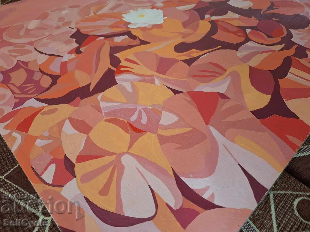 ✅ΕΛΑΙΟΓΡΑΦΙΑ - ΚΡΙΝΟΣ ΣΕ ΡΟΖ - 120/80 ΕΚ. ❗ - 7