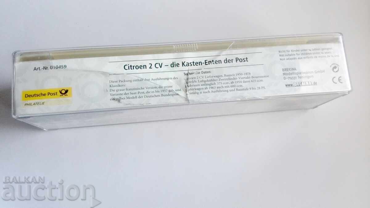 Delivery of 1:87 Brekina 010459 Citroen 2 CV The Postal Service's Delivery Vans